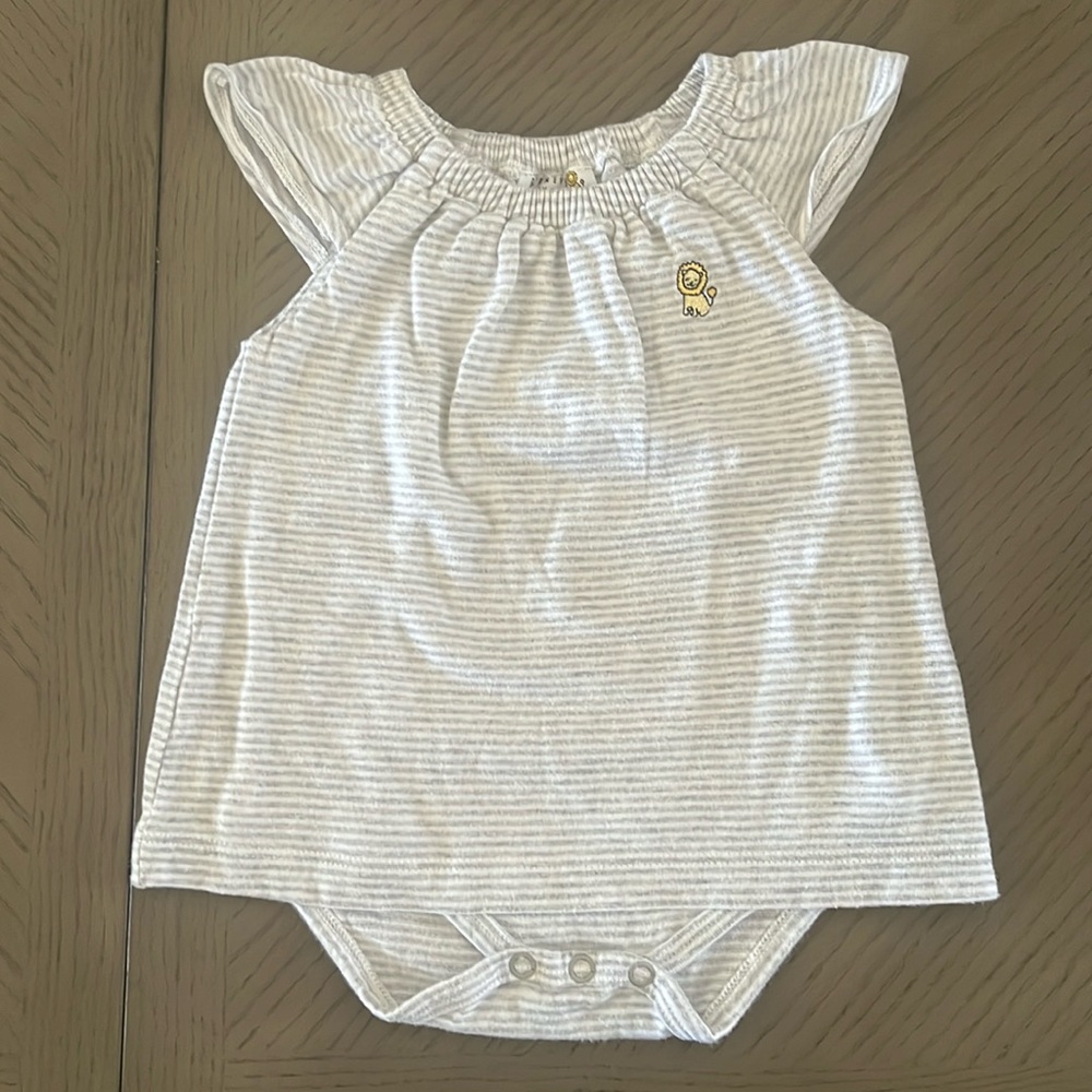 Grey/white onesie